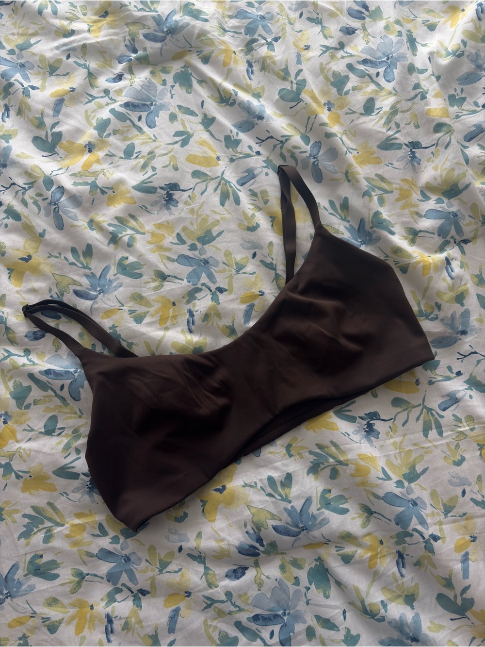 SKIMS Wireless Bralette in Deep Brown